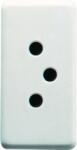Gewiss SWISS Priza 250V ac - 2P+E 10A - TYPE 12 - 1 MODULE - SYSTEM WHITE (GW20351)