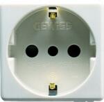 Gewiss ITALIAN/GERMAN STANDARD Priza 250V ac - 2P+E 16A - P30 - 2 MODULES - SYSTEM WHITE (GW20205)