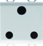 Gewiss INDIAN/SOUTH AFRICAN STANDARD Priza 250V ac - 2P+E 16A - 2 MODULES - WHITE - CHORUS (GW10298)