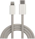 Maxlife MXUC-06 kábel USB-C - Lightning 1, 0 m 20W szürke nylon