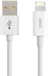 ROCK Kábel Simple Series - USB-ről Lightning-re - 2, 4A 1, 2 méter fehér
