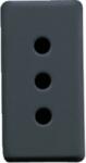 Gewiss ITALIAN STANDARD Priza 250V ac - 2P+E 10A - P11 - 1 MODULE - SYSTEM BLACK (GW21201)