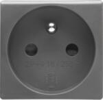 Gewiss FRENCH STANDARD Priza 250V ac - 2P+E 16A - 2 MODULES - SYSTEM BLACK (GW21207)