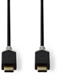 Nedis CCBW64700AT10 - Kábel USB 3.1 (Gen1) | C típusú dugó - C típusú dugó | 1 m | Antracit színű (CCBW64700AT10)