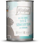  MjAMjAM 24x400g MjAMjAM Duo Kacsa & édesvízi hal nedves macskatáp