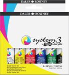 Daler-Rowney System3 Set de vopsele acrilice Starter Set 6 x 29, 5 ml (<![CDATA[139029100]]>)