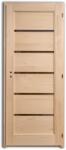 Design Ajtó Új zebra üvegcsíkos beltéri ajtó 100x210 bal (1158)