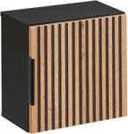 Comad Xilo szekrény 35x35x22 cm oldalra akasztható fekete-szürke-tölgy XILO BLACK WOTAN 83-01-D-1D (XILOBLACKWOTAN8301D1D)