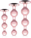 Rosy Gold - Metal Butt Plug Set 3 Pieces - Rose Gold