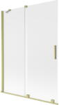 Mexen Velar, 2 szárnyas eltolható kádparaván 130 x 150 cm, 8 mm-es matt üveg, arany matt, 896-130-000-31-55 (896-130-000-31-55)