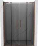 Mexen Velar L Duo, tolózuhanyajtó nyitáshoz 140 cm, 8mm szürke üveg, rózsaszín arany, 871-140-003-42-60 (871-140-003-42-60)