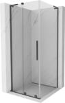 Mexen Velar L, zuhanykabin tolóajtóval 110 x 110 cm, 8mm átlátszó üveg, polírozott grafit, 871-110-110-03-66 (871-110-110-03-66)