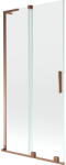 Mexen Velar L, 2 szárnyas eltolható kádparaván 90 x 150 cm, 8mm átlátszó üveg, rózsaszín arany, 896-090-003-01-60 (896-090-003-01-60)