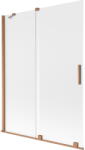 Mexen Velar, 2 szárnyas eltolható kádparaván 130 x 150 cm, 8 mm mattüveg, rézmatt, 896-130-000-31-65 (896-130-000-31-65)