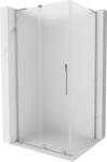 Mexen Velar L, zuhanykabin tolóajtóval 110 x 120 cm, 8 mm-es mattüveg, króm, 871-110-120-33-01 (871-110-120-33-01)