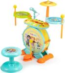 ECOTOYS Барабани 2в1, караоке микрофон, mp3, led, ecotoys, над 3 години (hc490483)