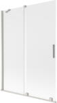 Mexen Velar, 2 szárnyas eltolható kádparaván 130 x 150 cm, 8 mm-es mattüveg, csiszolt acél, 896-130-000-31-97 (896-130-000-31-97)