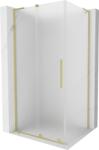 Mexen Velar L, zuhanykabin tolóajtóval 90 x 120 cm, 8 mm-es matt üveg, arany matt, 871-090-120-33-55 (871-090-120-33-55)