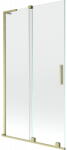 Mexen Velar L, 2 szárnyas eltolható kádparaván 100 x 150 cm, 8mm átlátszó üveg, arany matt profil, 896-100-003-01-55 (896-100-003-01-55)