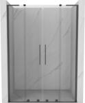 Mexen Velar L Duo, tolózuhanyajtó 140 cm-es nyíláshoz, 8 mm átlátszó üveg, polírozott grafit, 871-140-003-02-66 (871-140-003-02-66)