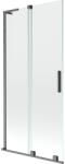 Mexen Velar L, 2 szárnyas eltolható kádparaván 90 x 150 cm, 8mm átlátszó üveg, polírozott grafit, 896-090-003-01-66 (896-090-003-01-66)