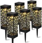 Hurtnet 6 db-os napelemes LED lámpa szett, modern fénynyommal, IP44, 29 cm (3011)