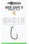 Korda Basix Barbless Wide Gape Hook szakáll nélküli pontyozó horog 4 (KBX005)