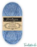 Scheepjes Stone Washed 846 Lazurite - kék pamut keverék fonal