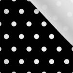 Takoy Matt anyag fürdőruhákhoz, fitnesz ruházathoz 1cm-es pöttyök fekete alapon