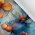 Takoy Matt anyag fürdőruhákhoz, fitnesz ruházathoz átlátszó virágok Welly