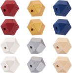  Fehér Hexaéder Fagyöngy Gyöngy 19-21x19-21mm