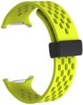 Cellect Galaxy Watch 7 Ultra lyukacsos mágneses szil. óraszíj, 24mm, Neonz