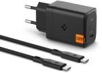 Spigen Incarcator Priza Spigen Arcstation Pro Gan-651 1-port Network Charger 65w + Type-c Cable Black