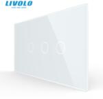 LIVOLO Panou Livolo intrerupator simplu + dublu pentru doza 4M, alb (VL-P901.2-4W)