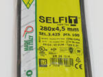SapiSelco Gyorskötöző, 280x4, 5 fekete kábelkötegelő - ERŐS, tartós, iparilag is minősített kötegelő - SapiSelco SELFIT - 100 db/csomag [SEL. 3.425]