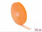 Delock Tépőzáras kábelkötegelő Delock (VELCRO szalag) vágható narancs 10m x 20mm [18748]