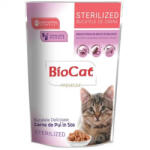 BIOCAT Hrana umeda pentru pisici Biocat Sterilised cu pui in sos 85 gr