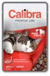 Calibra Hrana umeda pentru pisici Calibra Premium Line cu pui vita 100 gr