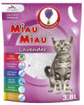 MiauMiau Asternut igienic pentru pisici Miau Miau Silicat Lavanda 3, 8L