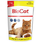 BIOCAT Hrana umeda pentru pisici Biocat cu pui curcan in sos 100 gr