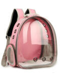 Pet Factory Rucsac transport animale de companie transparent roz