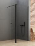 NEW TRENDY New Soleo Black perete cabină de duș walk-in 60 cm negru mat/sticla transparentă K-0776 (K0776)