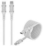 Havit Cablu Date Havit Magnetic USB Type C Lightning 1m Alb (6939119077570)