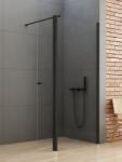 NEW TRENDY New Soleo Black perete cabină de duș walk-in 50 cm negru mat/sticla transparentă K-0774 (K0774)