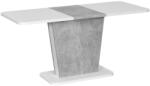 Unic Spot Calypso bővíthető étkezőasztal, betonszürke/fehér