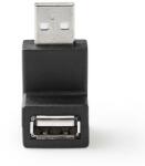 Nedis CCGB60930BK - USB 2.0 adapter | USB-A csatlakozó | USB-A aljzat | Fekete (CCGB60930BK)