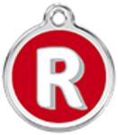 Red Dingo Rozsdamentes R betű mintás acél biléta