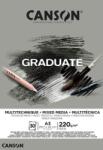 Canson Pad Graduate Mixed Media Vázlatfüzet A3 220 g Grey (C400110372)