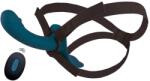 You2Toys Strap-On Set Harness & 2-Motors Vibrator with Remote Blue