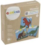 Q-BRICKS ® Dinoszauruszos piacvezető építőkockákkal kompatibilis mozaik készlet 750 db + 3 alap